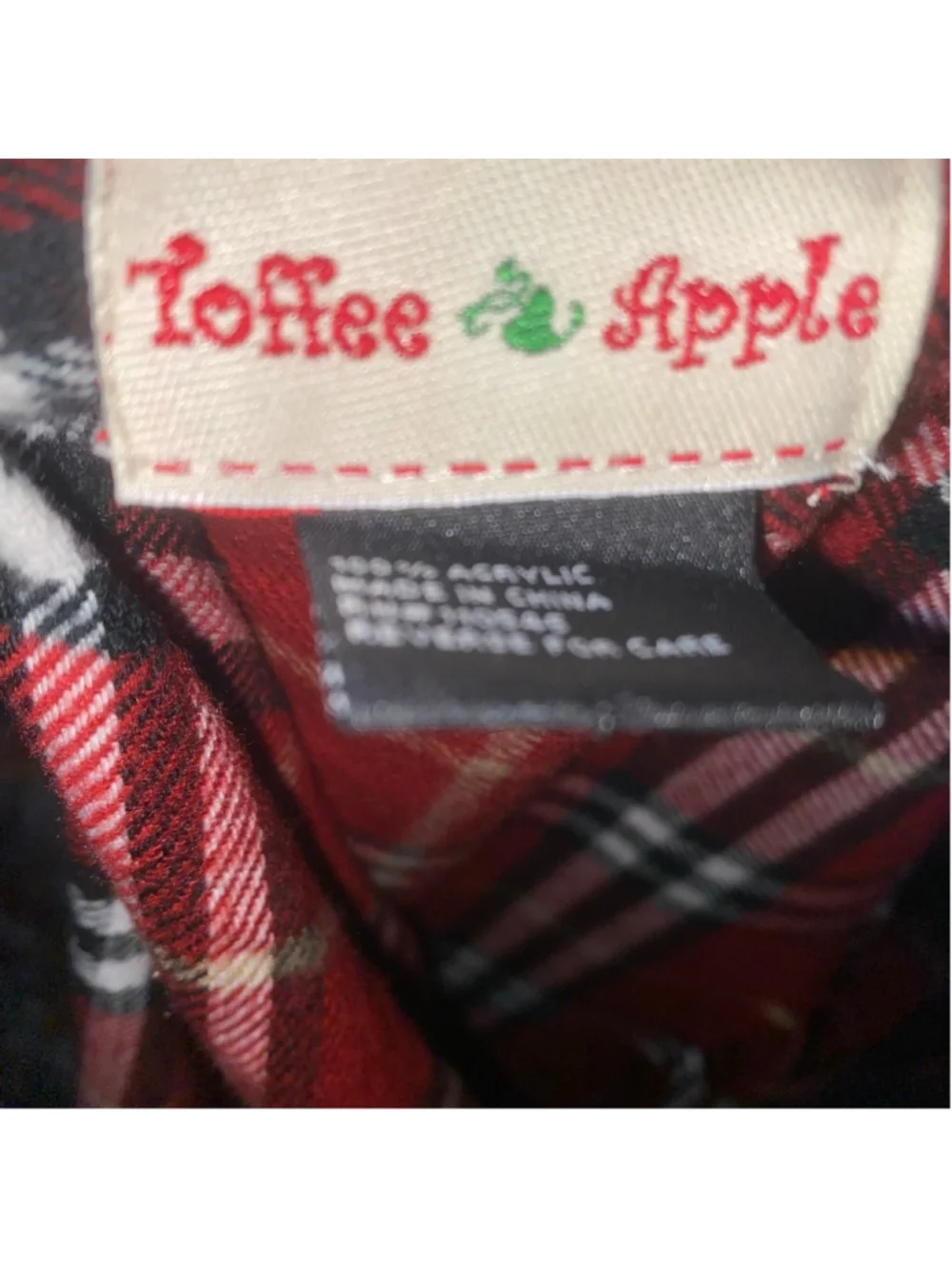 Women's Toffee & Apple Red Plaid Tartan Scarf with Fringe